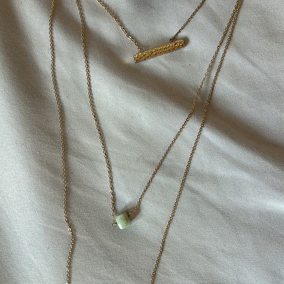 Panacea Leather Choker Layered Necklace - Picture 4 of 5